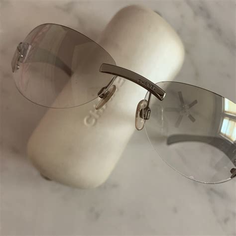 y2k chanel glasses|The Rise of Vintage Chanel Eyewear: How Rimless Sunglasses .